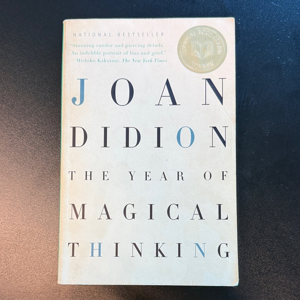 Joan Didion 'The Year of Magical Thinking' Book